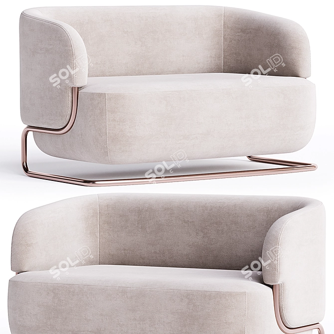  Modern Italian Marabu Sofa 3D model image 1