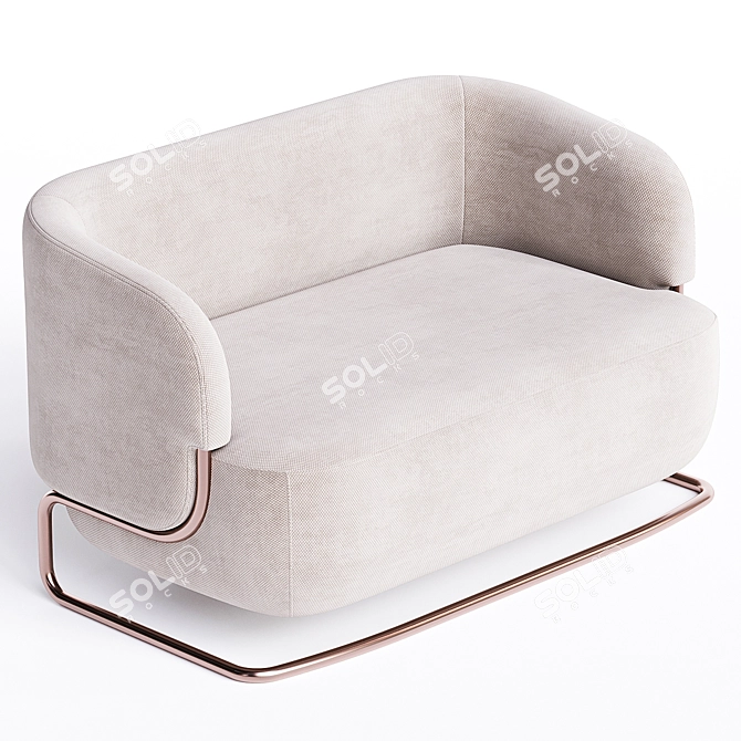  Modern Italian Marabu Sofa 3D model image 2