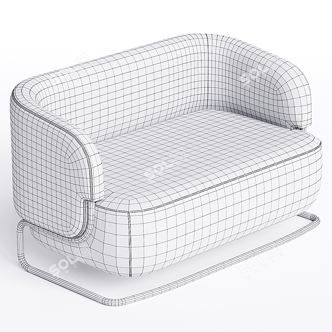  Modern Italian Marabu Sofa 3D model image 3