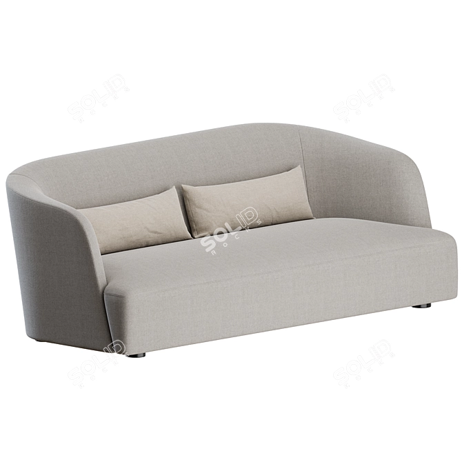 Verzelloni Davos 4-Seater Sofa 3D model image 1
