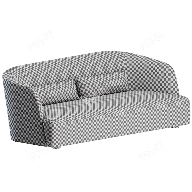 Verzelloni Davos 4-Seater Sofa 3D model image 2