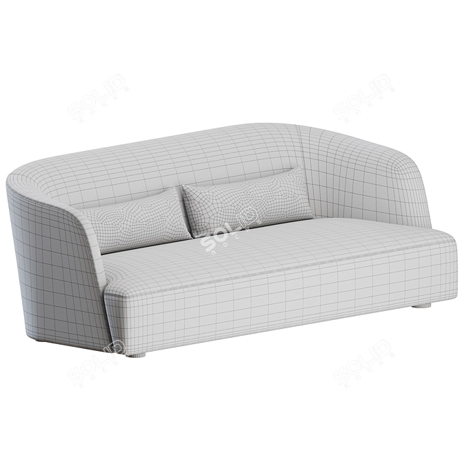 Verzelloni Davos 4-Seater Sofa 3D model image 3