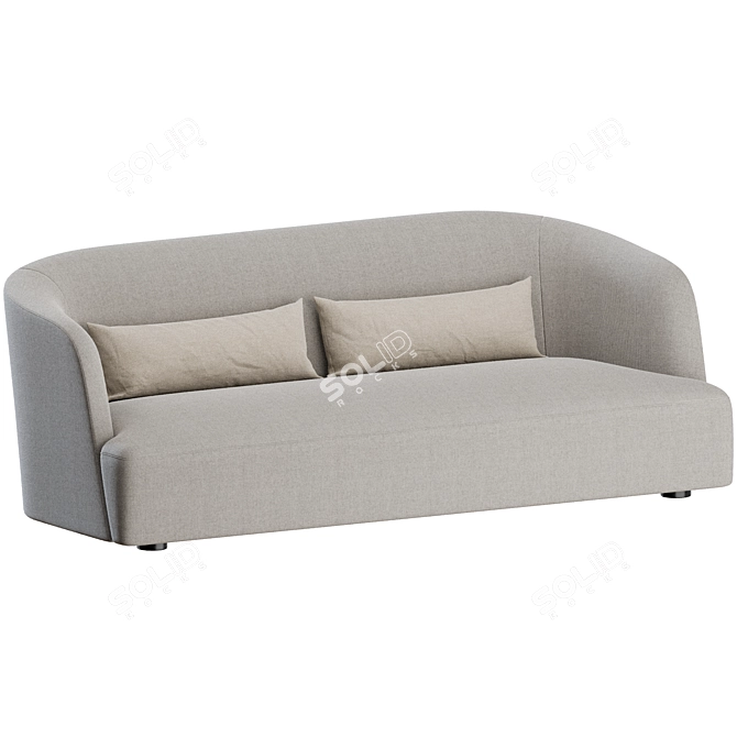 Verzelloni Davos 4-Seater Sofa 3D model image 4