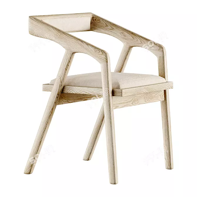  Scandinavian Style Dining Chair 3D model image 1