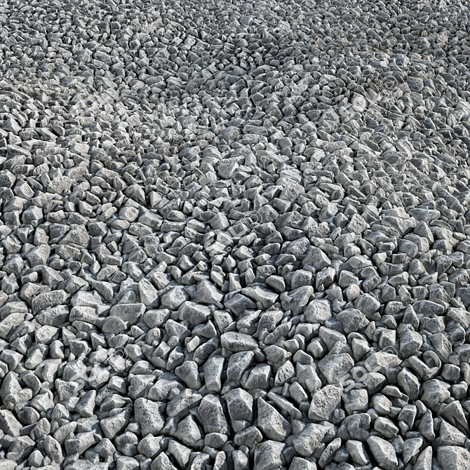 Substance Gravel Collection: Seamless 4K 3D model image 2