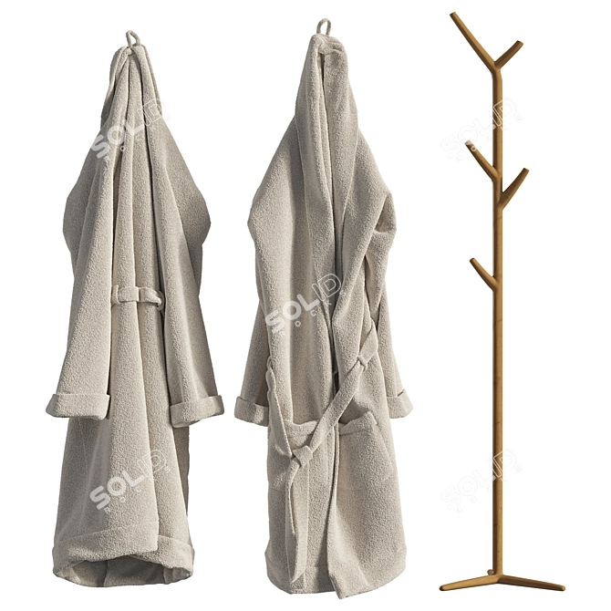 3D Bathroom Decor Set 3D model image 3