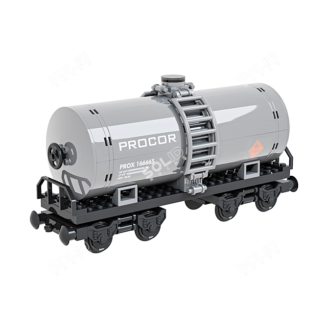 Corona-rendered Train Sisterna Lego 3D model image 2