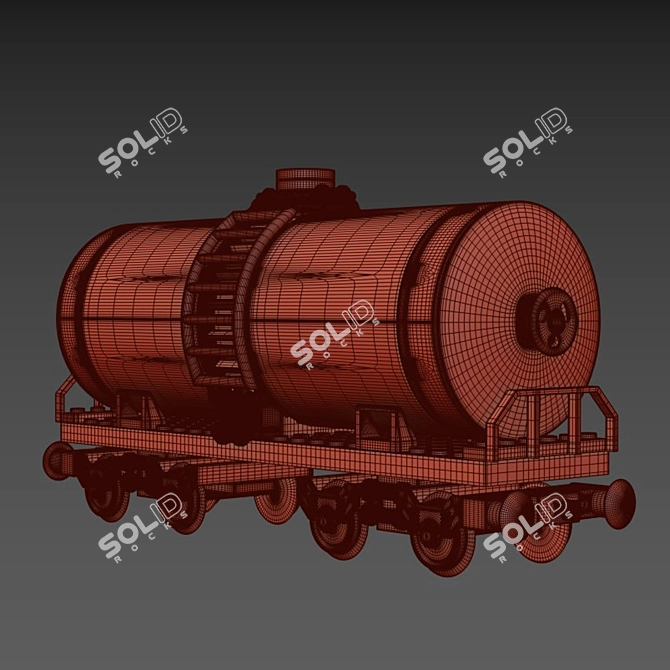 Corona-rendered Train Sisterna Lego 3D model image 4