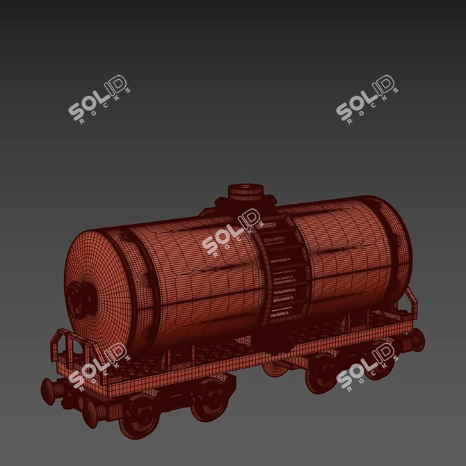 Corona-rendered Train Sisterna Lego 3D model image 5