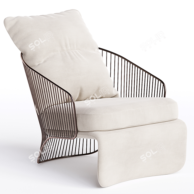 Colette Bergere Armchair Minotti 3D Model 3D model image 1