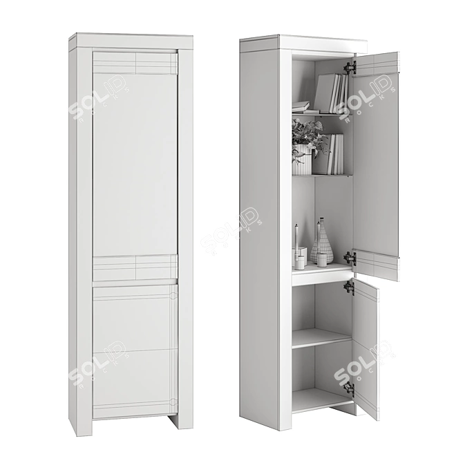 Vittoria Display Cabinet 3D model image 6