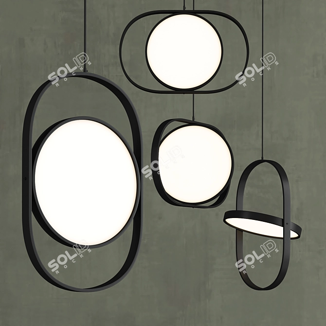 KUU Reversible Pendant Light 3D model image 2