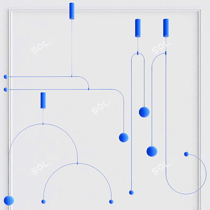 Contemporary Lamptron Lighting Collection 3D model image 3