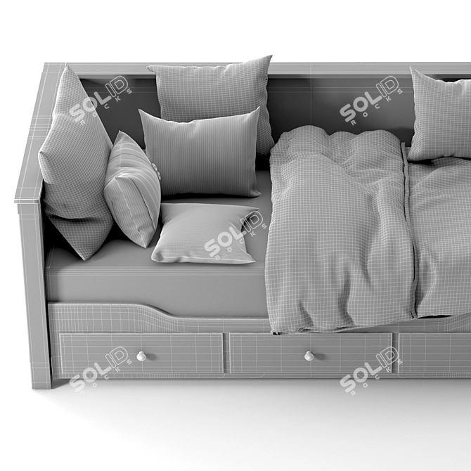 Versatile Hemnes Daybed Set 3D model image 6