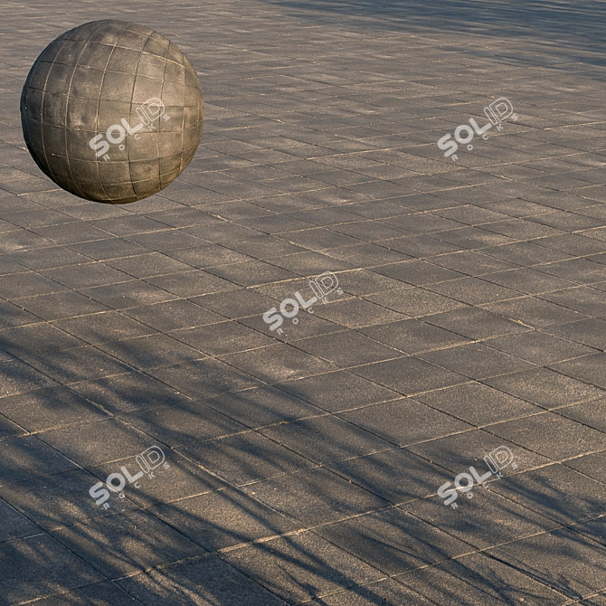 Seamless Pavement Texture Pack 3D model image 1