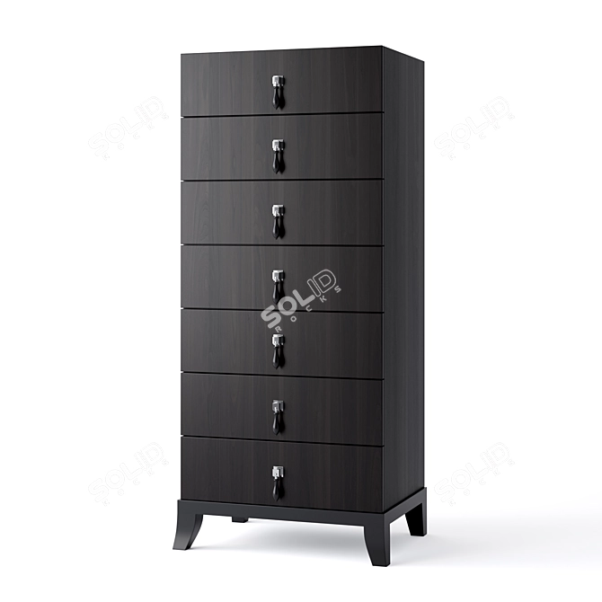 Sleek JNL Cabinet Weeks 3D model image 2