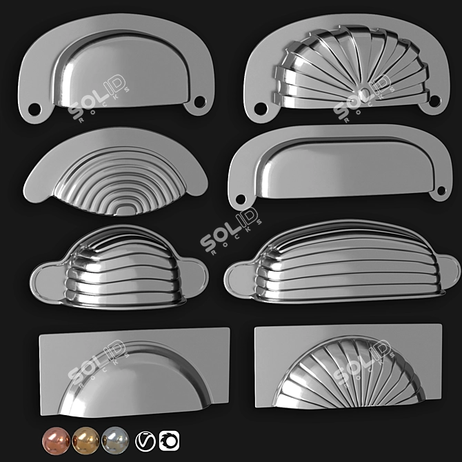 Door Knobs & Handle-Set Collection 3D model image 3