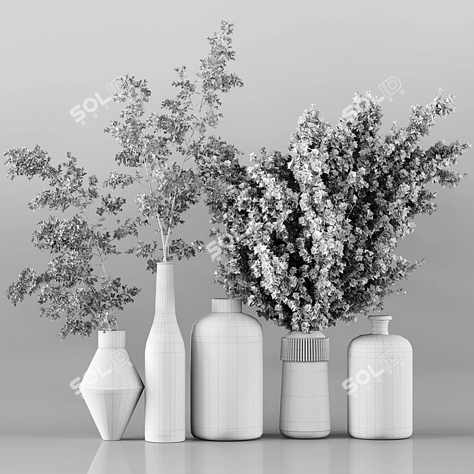 Premium Indoor Plant Collection Model 3D model image 5