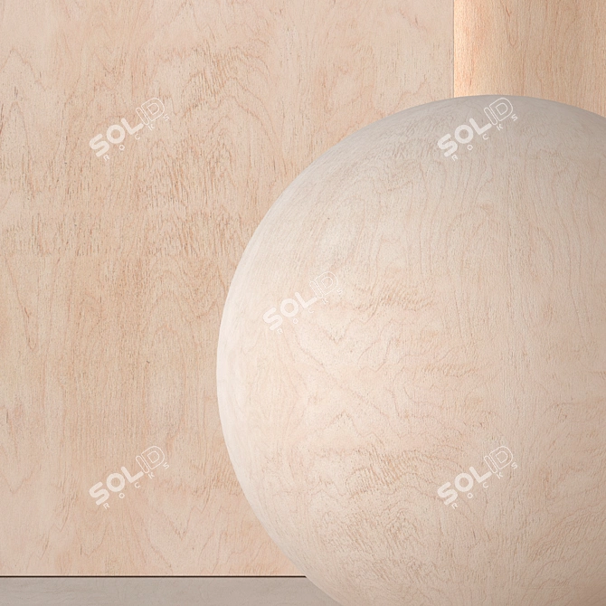 4K Plywood Material for Rendering 3D model image 2