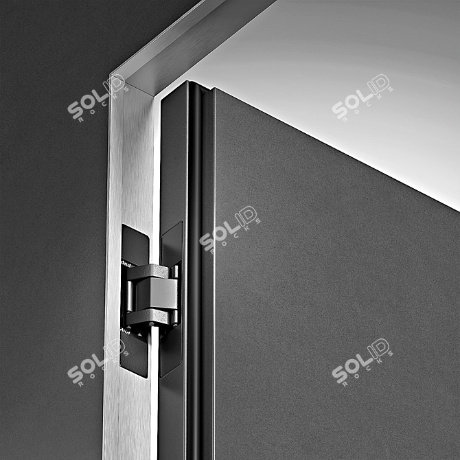 Stylish Interior Doors with Details 3D model image 5