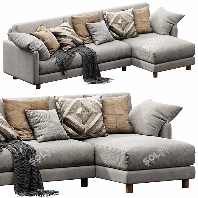 Modern Chaise Lounge Model 3D model image 3