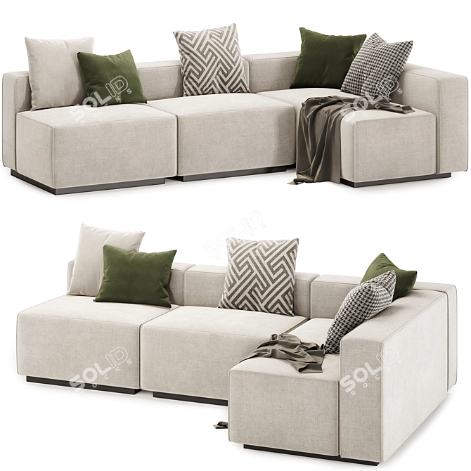  Bludot Cleon Light Sectional Sofa 3D model image 1