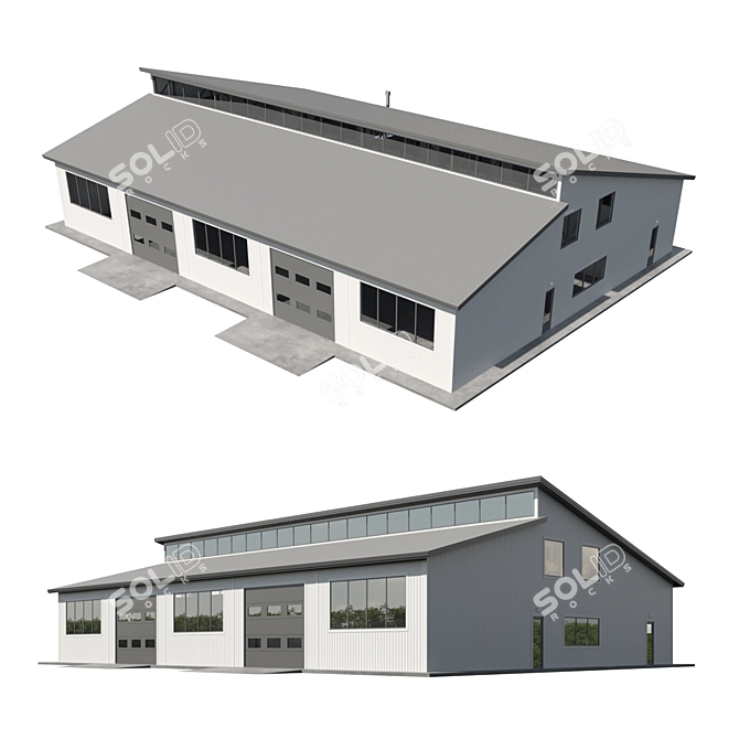 Corona 9 Legacy Warehouse Model 3D model image 1