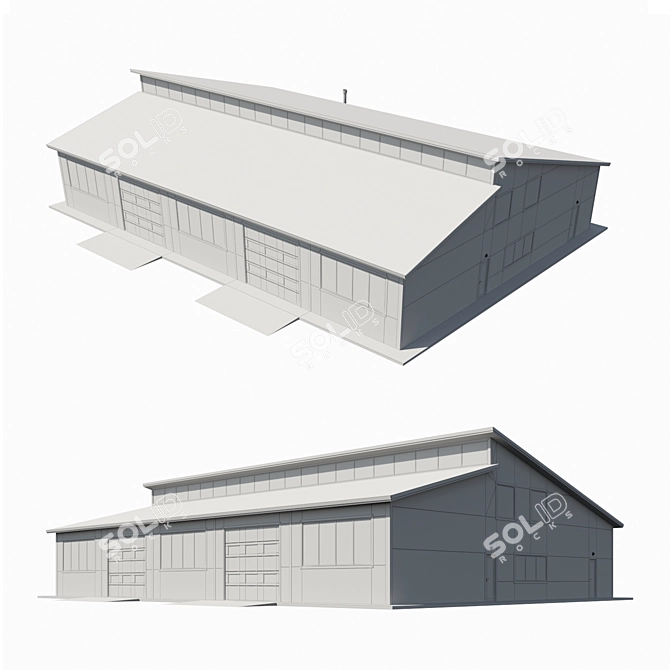 Corona 9 Legacy Warehouse Model 3D model image 3