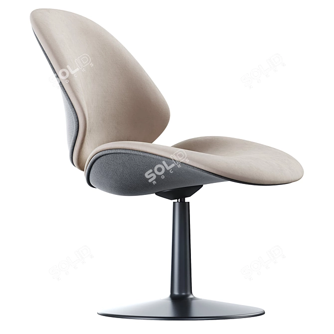 Modern Swivel Lounge Chair Design 3D model image 1