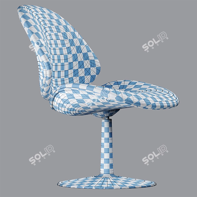 Modern Swivel Lounge Chair Design 3D model image 6