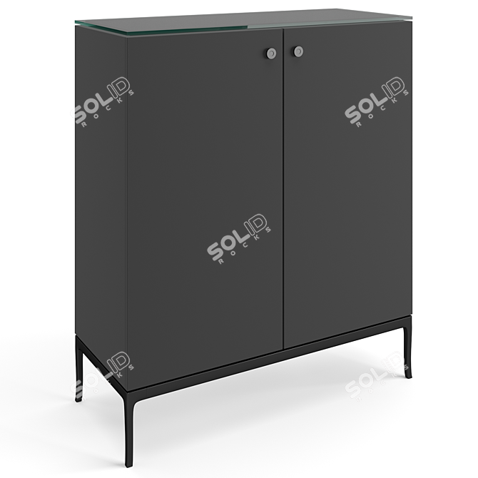 Versace Stiletto Bar Cabinet: Luxury Living 3D model image 6