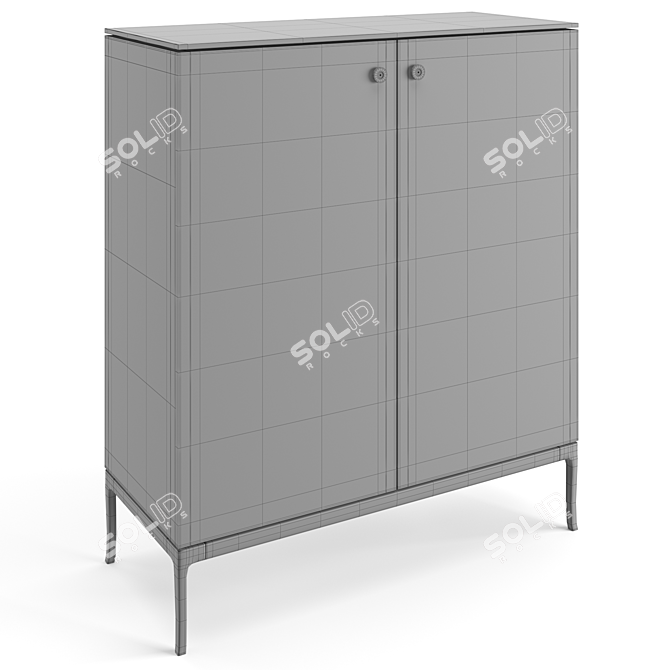 Versace Stiletto Bar Cabinet: Luxury Living 3D model image 7