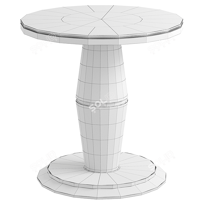 Elegant Tiffany Side Table 2015 3D model image 2