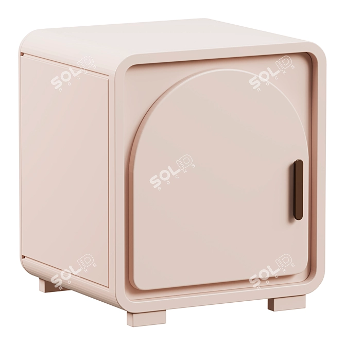 Arch Collection Josiah Nightstand 3D model image 1