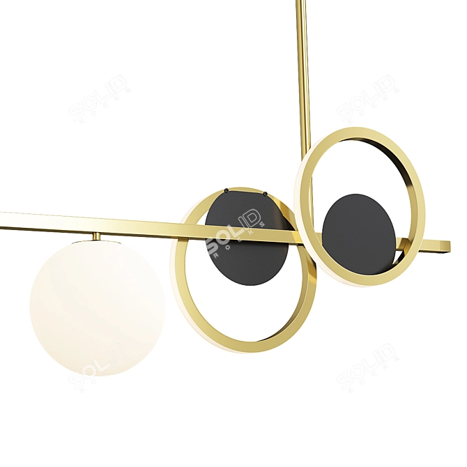 Minimalist Brass Decor Object 3D model image 2