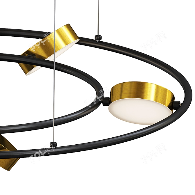 Modern Couple Round 2 Sculpture 3D model image 2