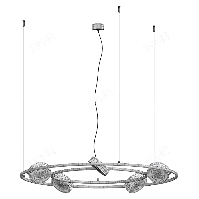 Modern Couple Round 2 Sculpture 3D model image 3