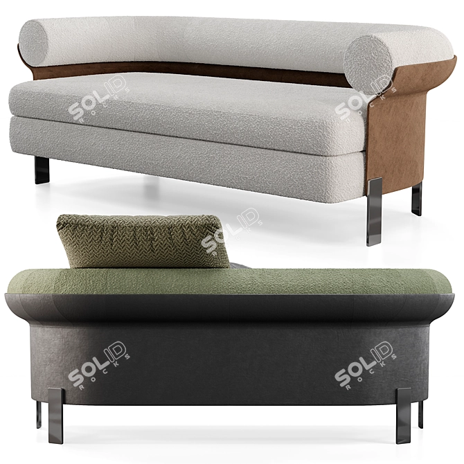 Elegant Minotti Mattia Sofa 3D model image 5