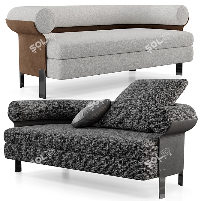 Elegant Minotti Mattia Sofa 3D model image 1