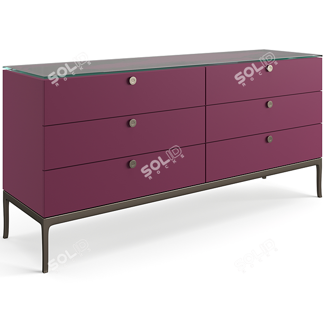 Luxury Versace Stiletto Chest Drawers 3D model image 2