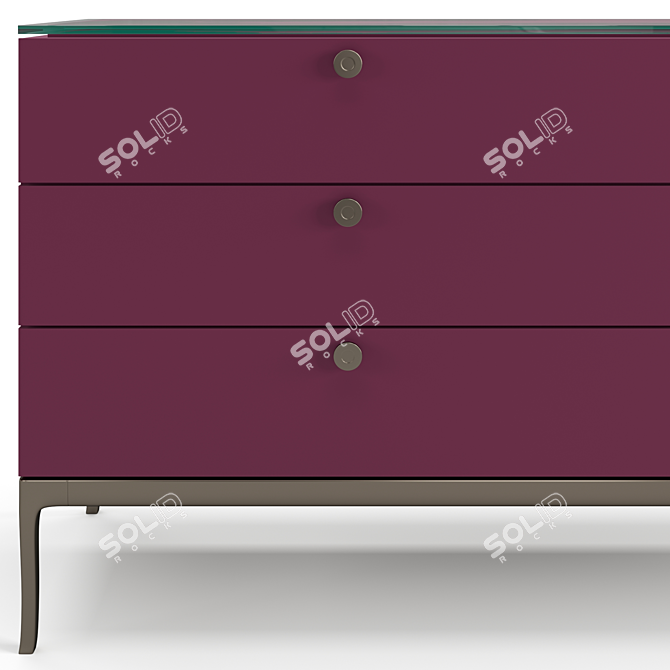 Luxury Versace Stiletto Chest Drawers 3D model image 7
