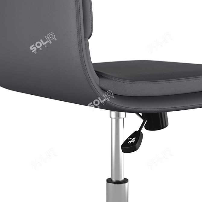 Luxury Leather Office Chair 3D model image 3