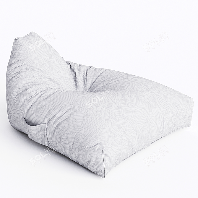 Cotton Pouf by Zara Home 3D model image 3