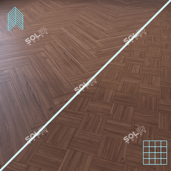 Versatile High-Quality 3D Wooden Floor 3D model image 1