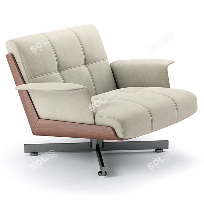 Modern Luxury Armchair Furniture aesthetically designed 3D model image 1