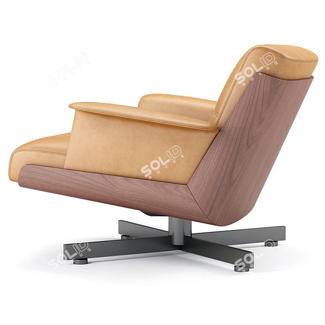 Modern Luxury Armchair Furniture aesthetically designed 3D model image 4