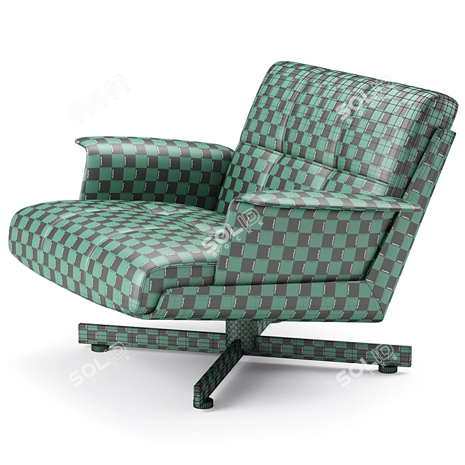 Modern Luxury Armchair Furniture aesthetically designed 3D model image 6