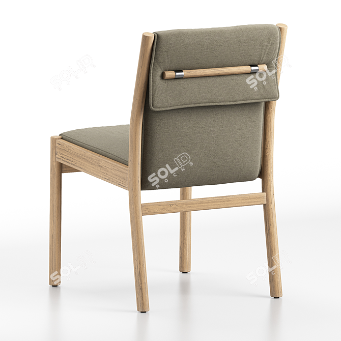 Hito Feature Dining Chair, Olive 3D model image 4