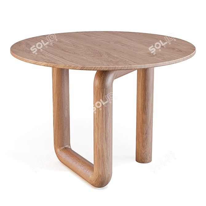 Handcrafted Mono Dining Set 3D model image 5