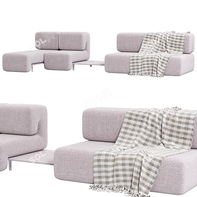 Faina Modular Sofa Set 3D model image 1